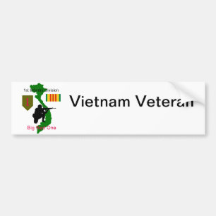 1st Riklig pinne för infanteriuppdelningsVietnam Bildekal