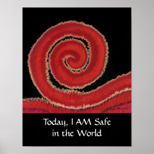 1st-Root Chakra #1- i dag, I-FÖRMIDDAGkassaskåp i Poster