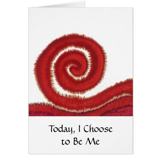1st-Root Chakra #1: I dag väljer jag att vara mig Hälsningskort (Framsidan)