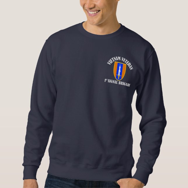 1st SigBde - Vietnam veteran Sweatshirt (Framsida)