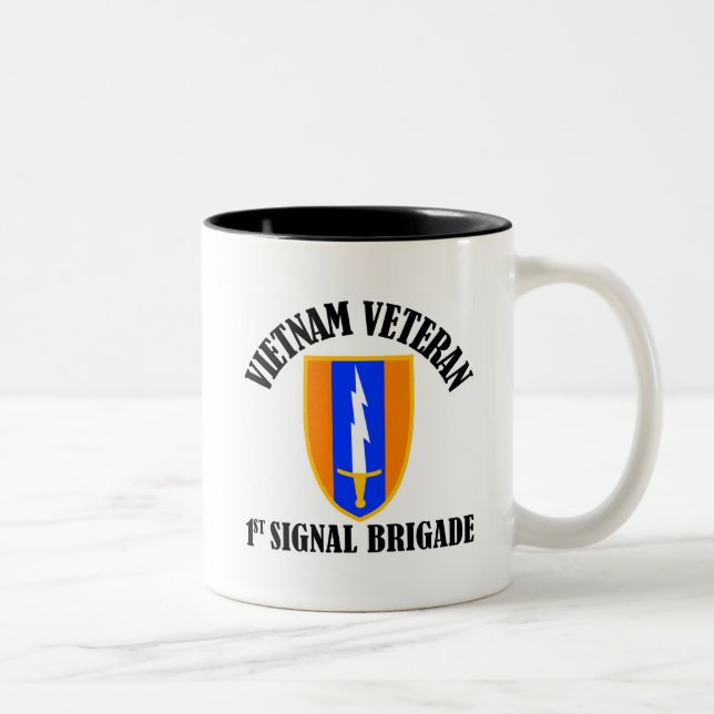 1st SigBde - Vietnam veteran Två-Tonad Mugg (Höger)