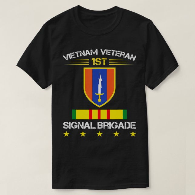 1st Signal Brigade Vietnam Veteran Png  T Shirt (Design framsida)
