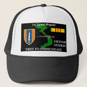 1st Signalera brigaden " 1st för att meddela" Keps