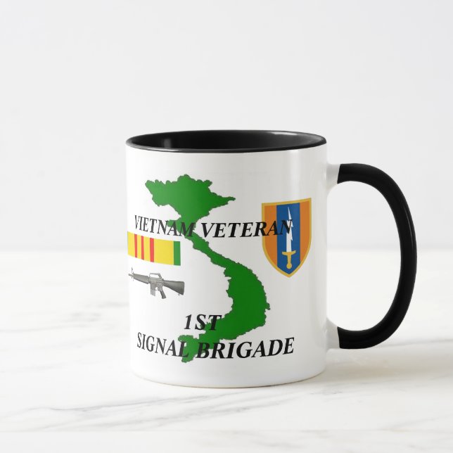 1st Signalera kaffe koppar för den brigadVietnam (Höger)