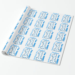 1st Stjärnor för blått för Presentpapper