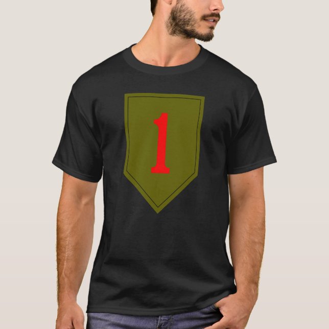 1st Stor logotypT-tröja för infanteri Tee Shirt (Framsida)