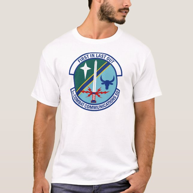 1st Stridkommunikationsskvadron Tee (Framsida)