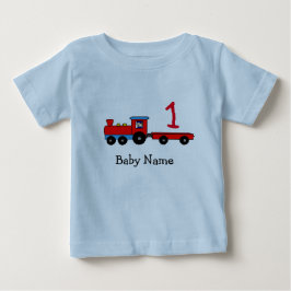 1st T-tröja för födelsedagpersonligtåg T-shirt