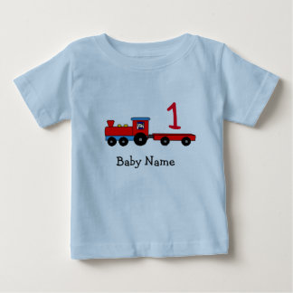 1st T-tröja för födelsedagpersonligtåg T-shirt