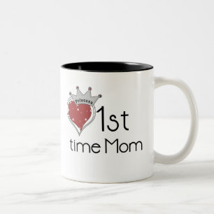 1st Time mamma för Princess Två-Tonad Mugg