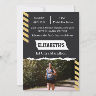 1st Ultra Marathon Finisher Runner First Running Inbjudningar