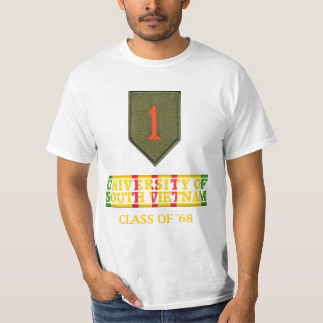 1st Universiteten för Inf Div av den södra Vietnam Tröja (Framsida)