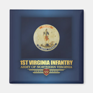 1st Virginia infanteri (f10) Magnet