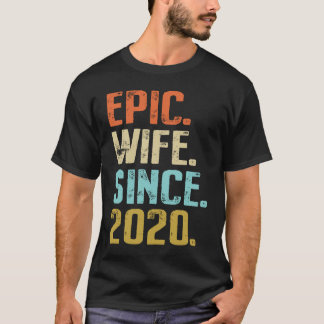 1st Wedding Anniversary For Her Best Epic Wife Sin T Shirt