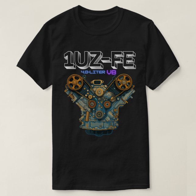 1UZ-FE 4.0 LITER V8 T-Shirt (Design framsida)