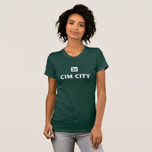1x Women's tee "Cim City" (Hel framsida)