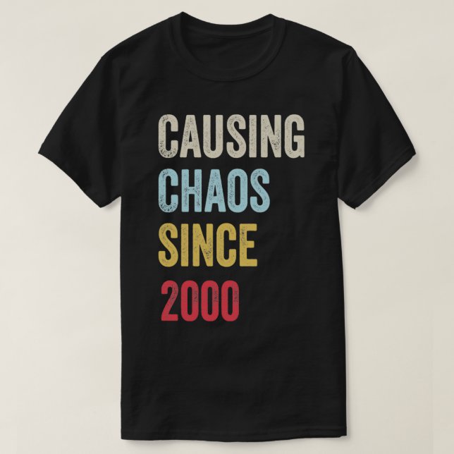 2000 21-årsjubileum t shirt (Design framsida)