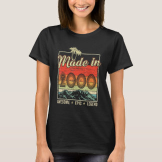 2000 Fantastisk Epic Legend 22 Birthday Vint T Shirt