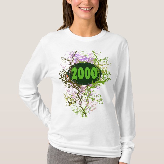 2000 Färgfull retro - T-Shirt (Framsida)