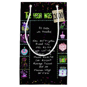 2000 Födelseår - trivial på svart, småskalig gipss