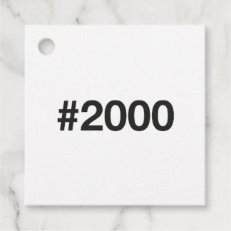 2000 Hashtag 25 födelsedagsdagen Gåvor Etiketter