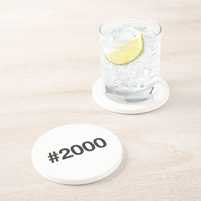 2000 Hashtag 25 födelsedagsdagen Underlägg (Sidan)