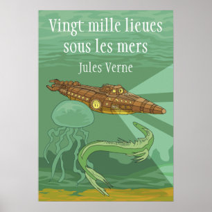 2000 lieues sous les mers - Jules Verne Poster