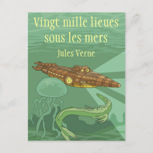 2000 lieues sous les mers - Jules Verne Vykort
