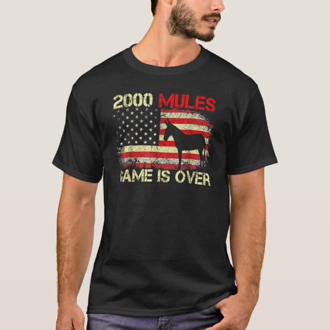 2000 Mules-spel är över hederligt val 2024 T Shirt (Framsida)