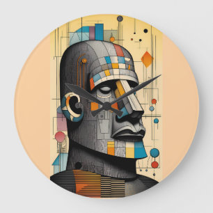 2000-talet - Ken Gage Tiki Art Stor Klocka
