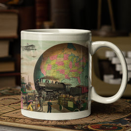 2000-talet Transport, Vintagen 1910 Kaffemugg
