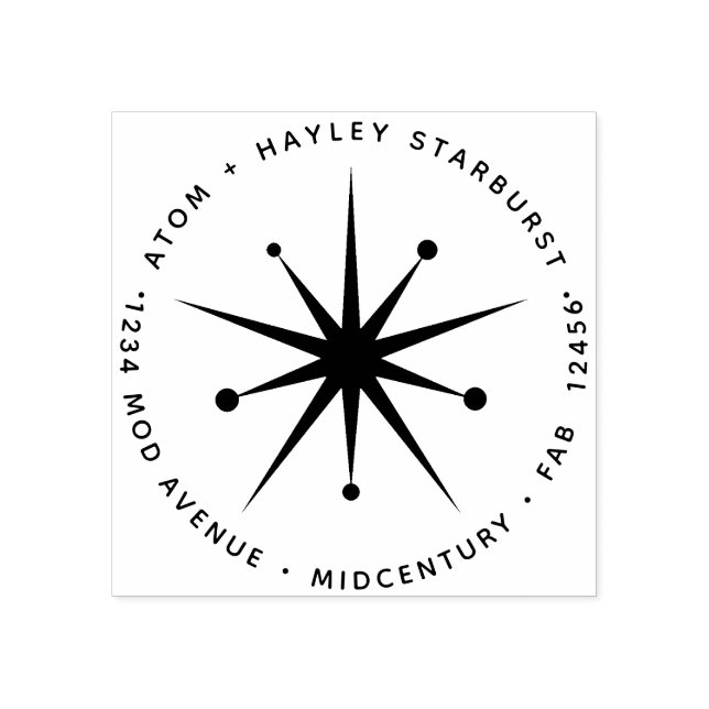 2000-talets moderna julstjärna stämpel (Tryck)