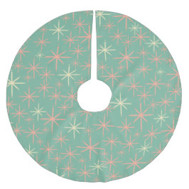 2000-talets moderna Retro 50-årsjubileum Starburst Julgransmatta Borstad Polyester