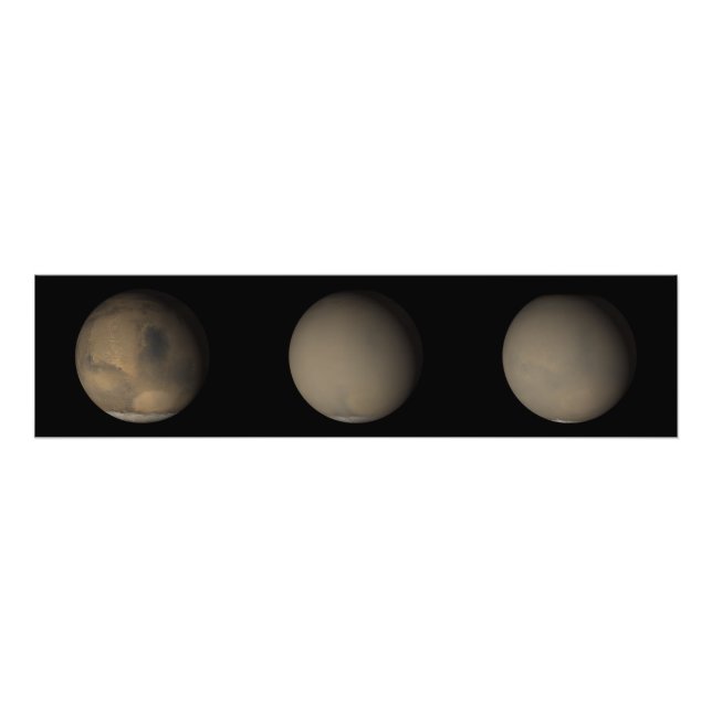 2001 års Underbara dammstormar på Mars Fototryck (Framsidan)