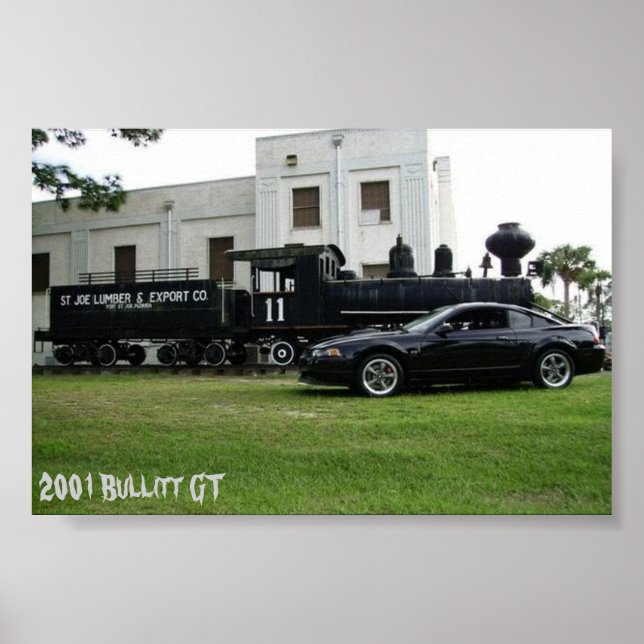 2001 Bullitt Mustang Poster (Framsidan)