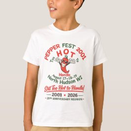 2001 Pepper Fest 25-årsjubileum Ungdomströja T Shirt