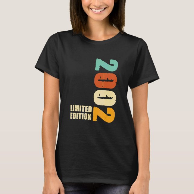 2002 2002 Födelsedatum 2002 T Shirt (Framsida)