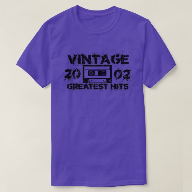 2002 Underbarare Vintagen Svart T Shirt (Design framsida)