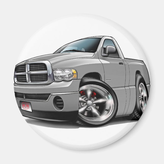 2003-08 Dodge Ram Silver Lastbil Magnet (Framsidan)