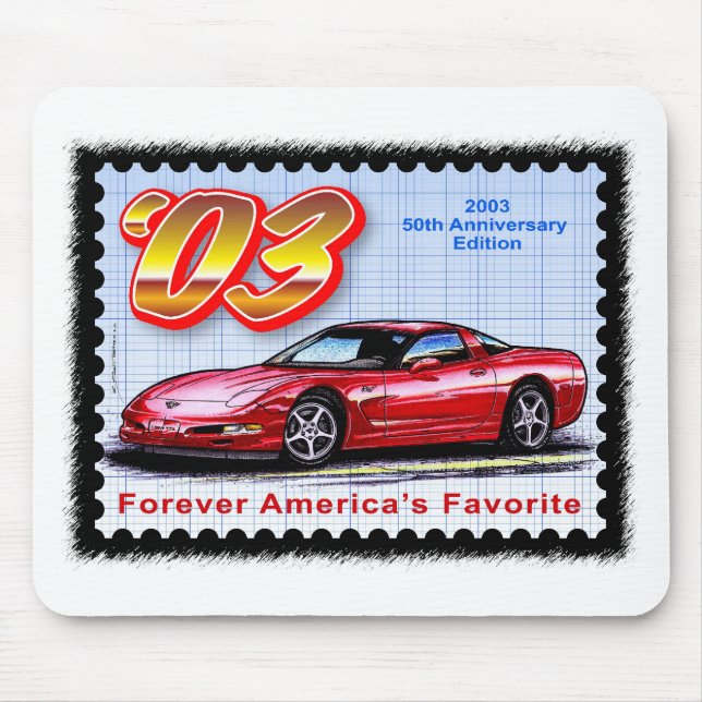 2003 50th årsdag Corvette Musmatta (Framsidan)