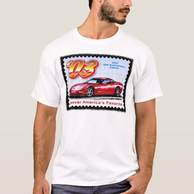 2003 50th årsdag Corvette Tee (Framsida)