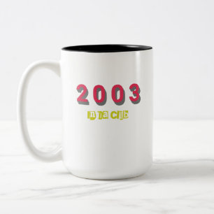 2003 års topplåt Två-Tonad mugg