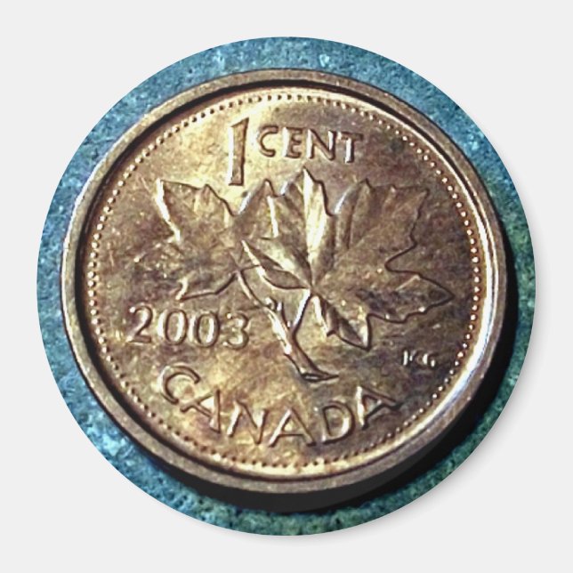 2003 Canadian Penny (Front) Magnet (Framsidan)