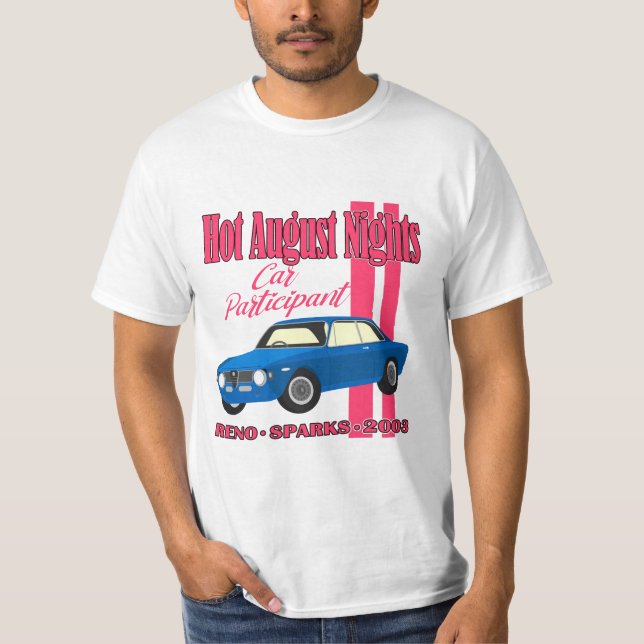 2003 Hett augusti Nattdeltagare T Shirt (Framsida)