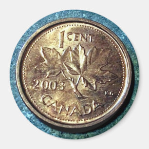 2003 kanadensiska magnet för encentmynt (bekläda