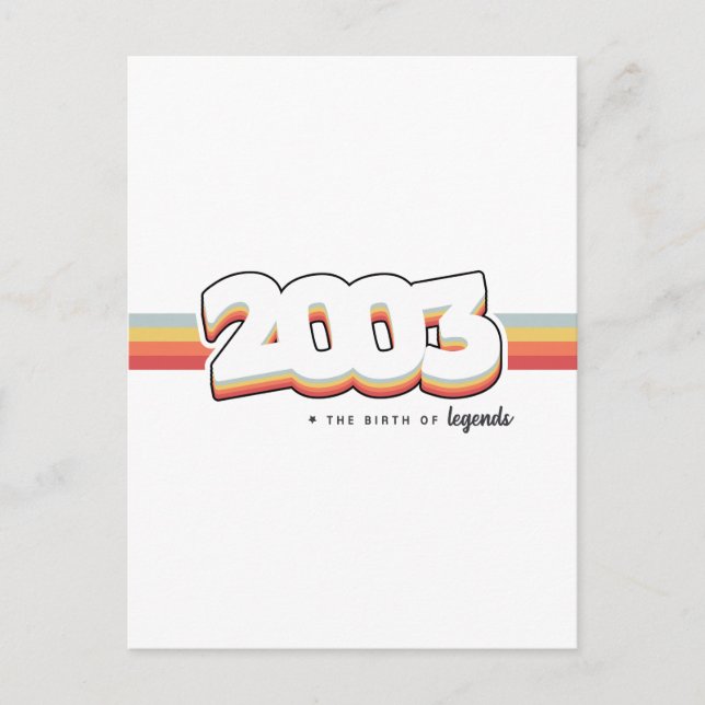 2003 Legendernas födelse Vykort (Framsida)