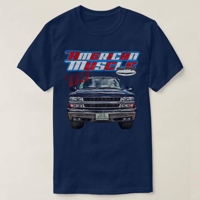 2003,Tahoe,Squarebody Lastbil,Yukon,Suburban,Silve T Shirt (Design framsida)