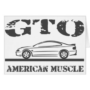 2004-06 bil för GTO-amerikanmuskel Hälsningskort