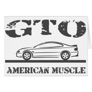 2004-06 bil för GTO-amerikanmuskel Hälsningskort