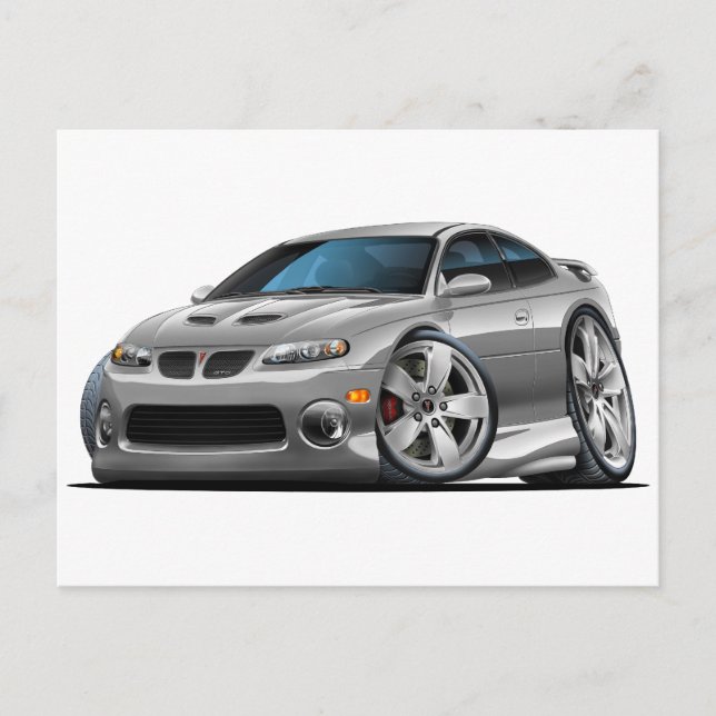 2004-06 GTO Grått Car Vykort (Framsida)